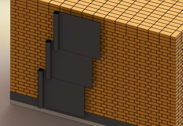 Гидроизоляция кирпичных стен зданий
